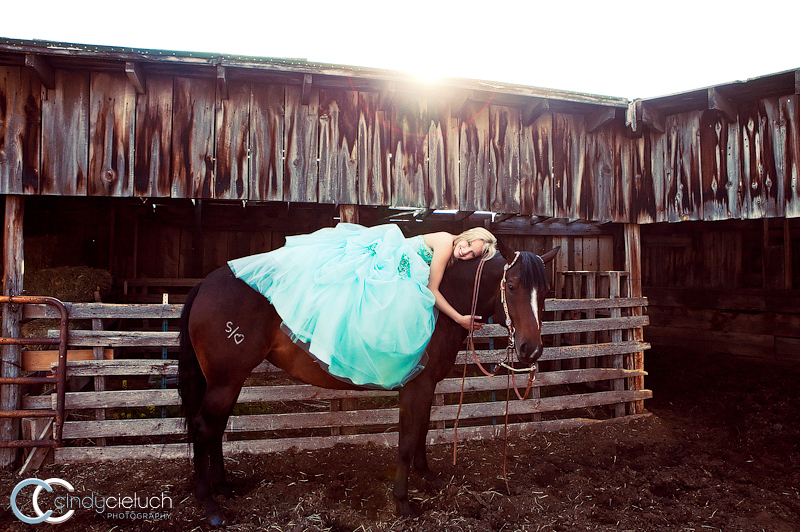 barn, blonde and dress