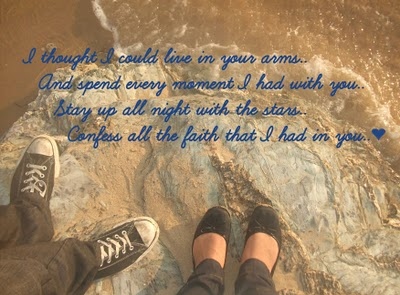 beach, converse, couple, feet, love, lyrics