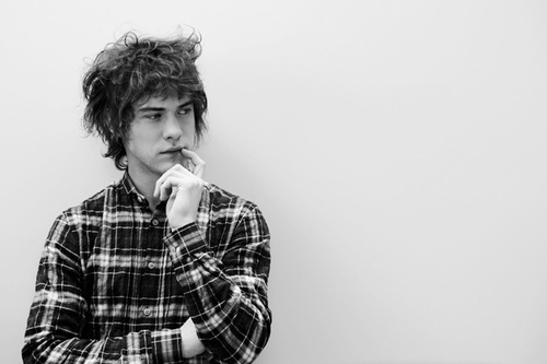 black and white, guy and hair