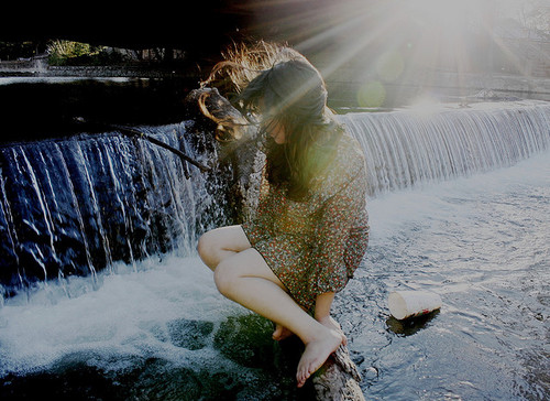 brunette, girl and magic