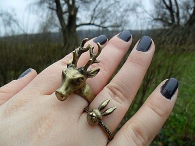 deer,  fingers and  gold