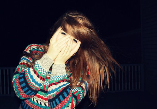 girl, hair and jumper