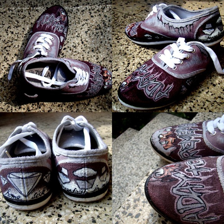 a day to remember, adtr and custom shoes