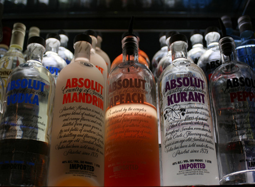 absolut, alcohol and drink