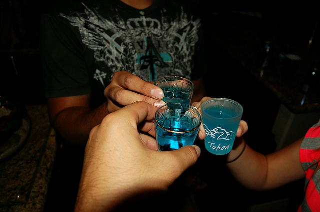 alcohol, blue and cheers