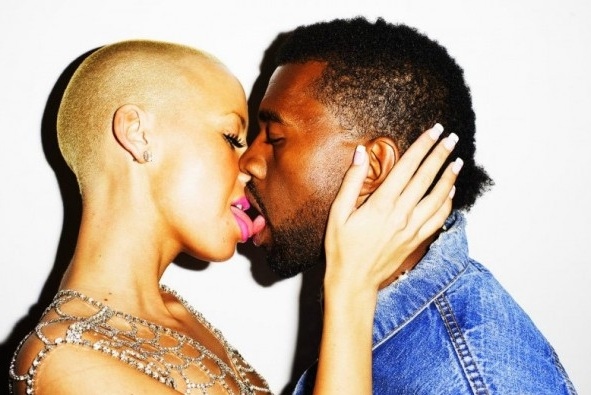 amber rose kanye west kiss. 2010 Kanye West and Amber Rose