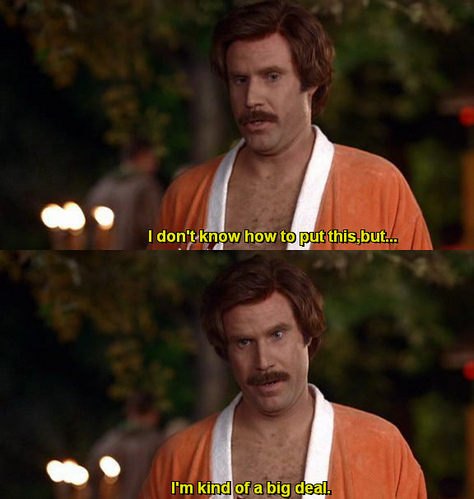 anchorman, captions and movies