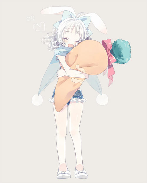 anime, anime girl and bunny