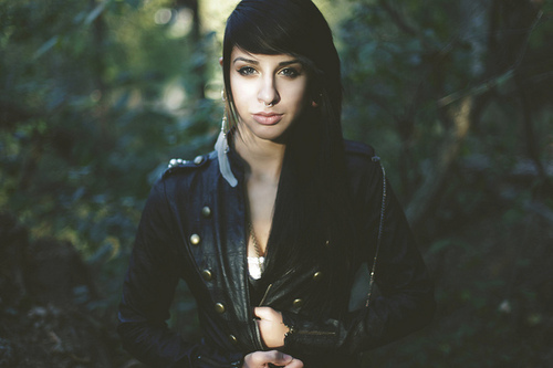 beautiful, black hair and forest