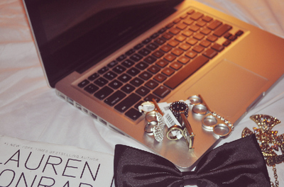 bow,  everything and  laptop