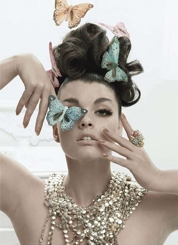 butterflies, fashion and jewellery