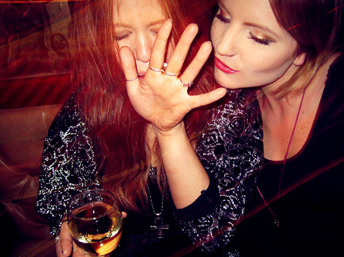cross, cross ring, dress, drink, drunk, eyes