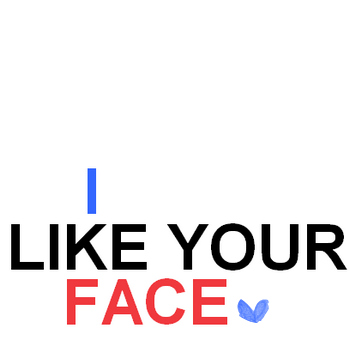 face, like and love