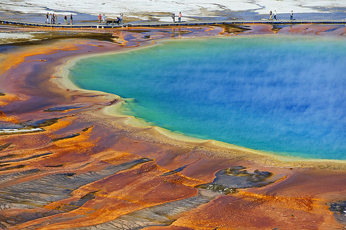 grand prismatic pool, nature and photography