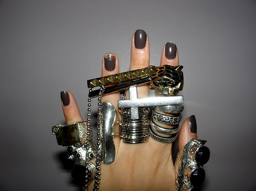 hand, jewelry and nails
