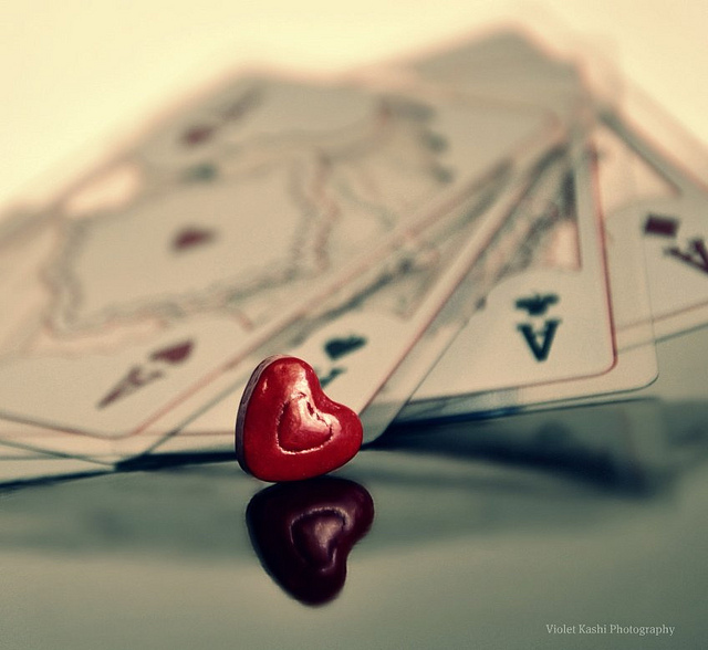 heart, love and poker
