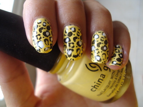Yellow and Black Nail Art - wide 1