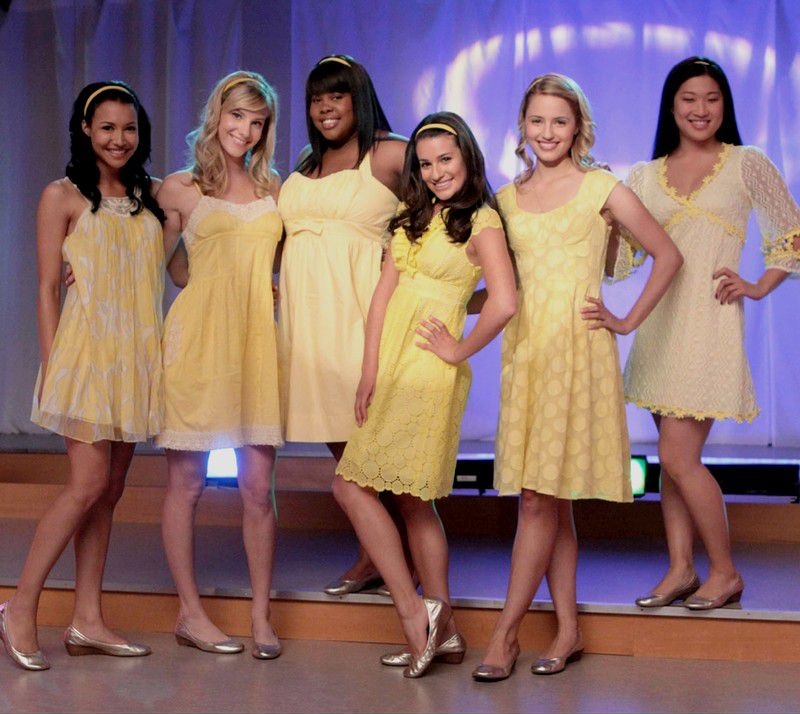 amber riley, brittany and brittany pierce