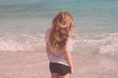 beach,  girl and  hair