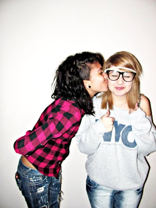 best friends, glasses and hipster