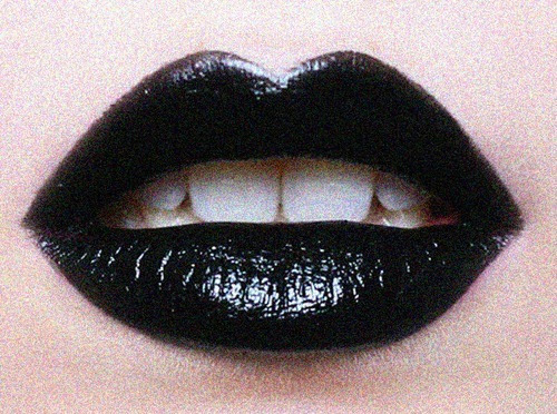 black, black lips and lips