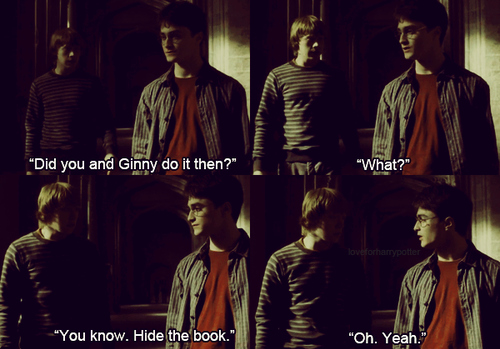 by book he means penis, cute and ginny weasley