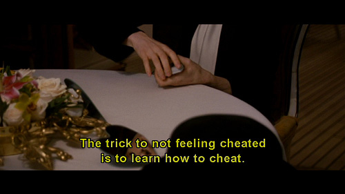 cheat,  cheated and  quote