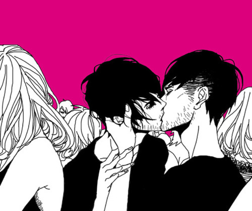 drawing,  gay and  kiss