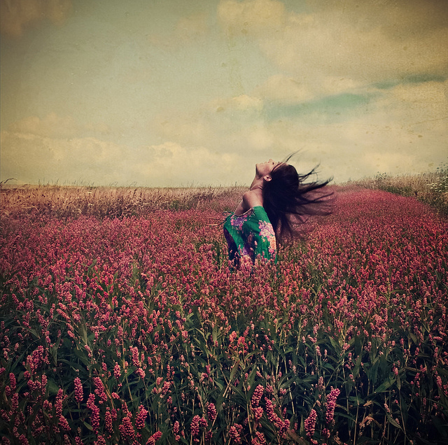flowers, free and girl