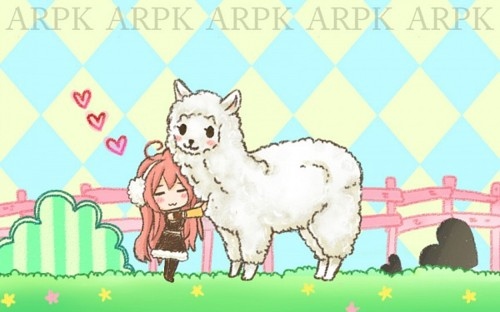 alpaca,  cute and  megurine luka