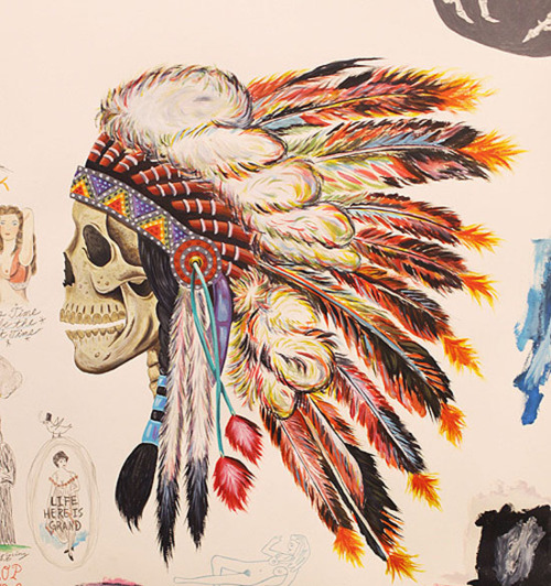 art, feathers and indian