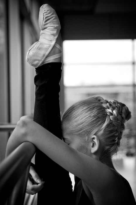 ballet, blonde and flexible