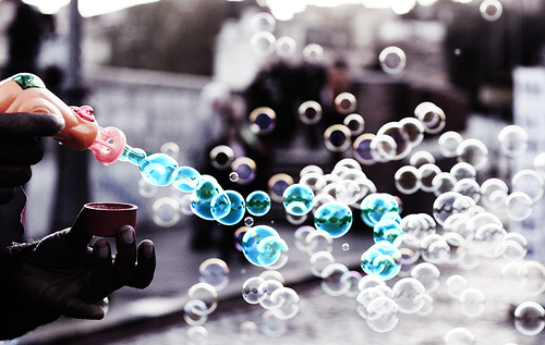 blue,  bubbles and  color