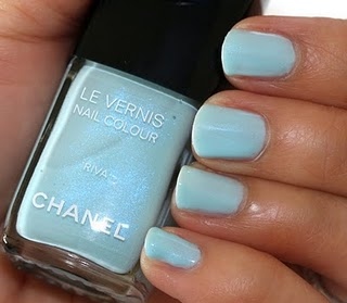 blue,  chanel and  chanel nail polish
