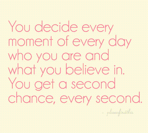 change, citat and second chance