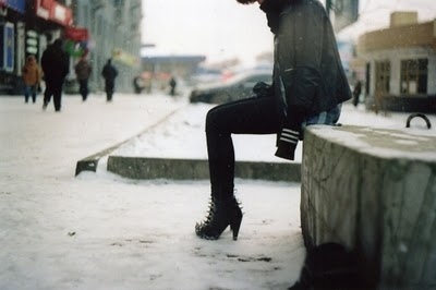 cold,  girl and  heels