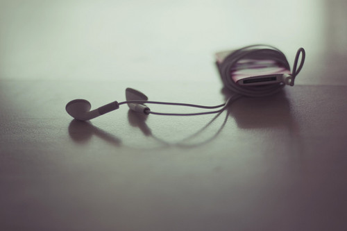 cute, earphones, ipod, ipod nano, music, photography