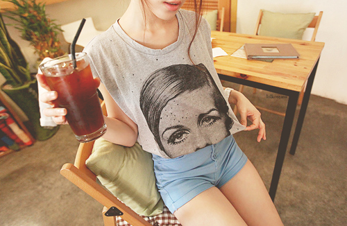 cute, fashion and ice cold drink
