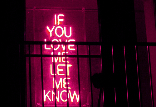 if you love, lights and love