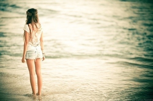 alone, beach and blonde
