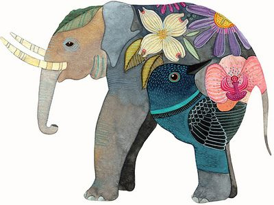 animal,  art and  elephant