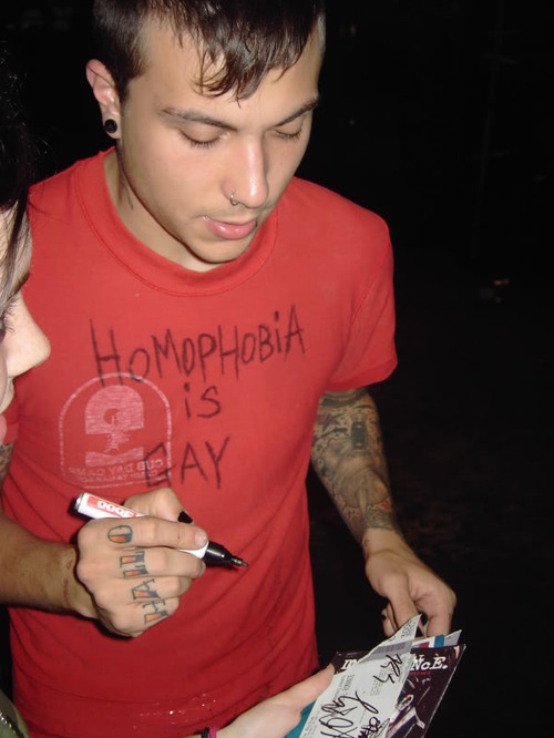 anti-homophobia, frank iero and homophobia is gay