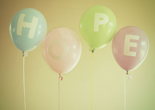 balloons, girly and hope