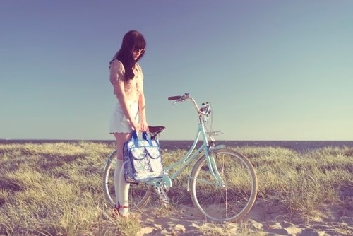bike, girl and photography