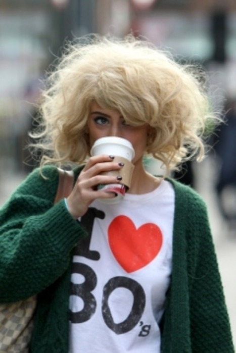 blonde, coffee and fashion