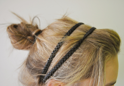 braid, bun and hair