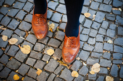 brogues,  brown and  cute
