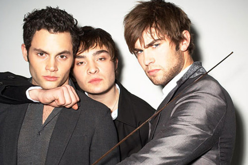 chace crawford, chuck bass and dan humphrey