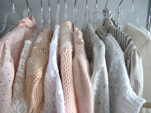 cozy, knit and pastels