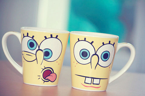 cups, cute and faces
